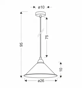 Závesná lampa Avola, chróm, 26 l/60W, tienidlo E27, biela