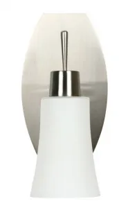 Biele sklenené tienidlo G9 pre lampu Kroton