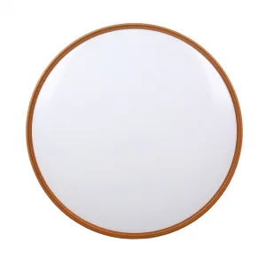 Stropná lampa Montana, plafón, čierna+biela+zlatá, 24W LED, 40cm, biele tienidlo