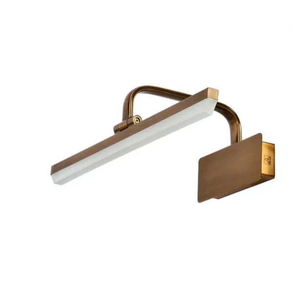 Nástenná LED lampa 8W patinovaná, nastaviteľná nad zrkadlo, zavesná