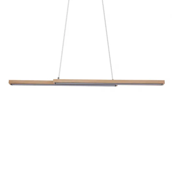 Drevená závesná lampa Sento 20W LED 4000K čierny kryt