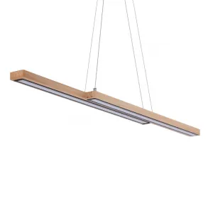 Drevená závesná lampa Sento 20W LED 4000K čierny kryt