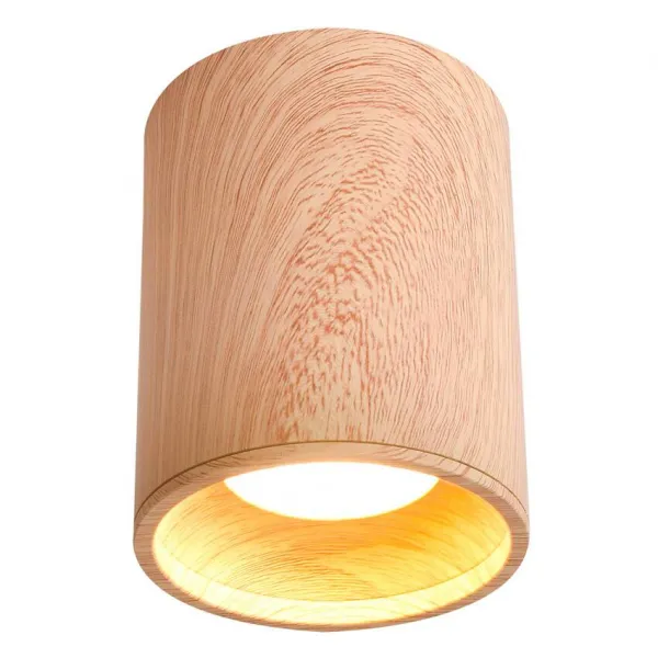 Drevená stropná lampa 7,9x10cm 1xGU10 trubica