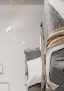Nástenná lampa matná biela nastaviteľná otočná GU10 40W Milly