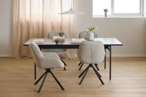 Actona Otočná jedálenská stolička CARRIE pieskovo béžová