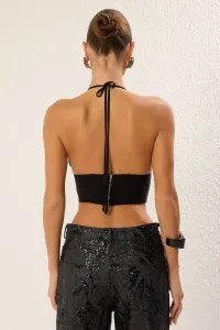Trendyol Black V Neck Woven Bustier