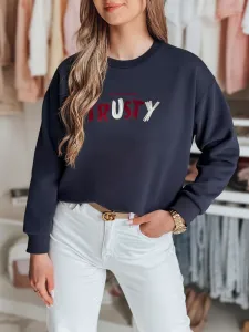 Dámska oversize mikina s nápisom TRUSTY