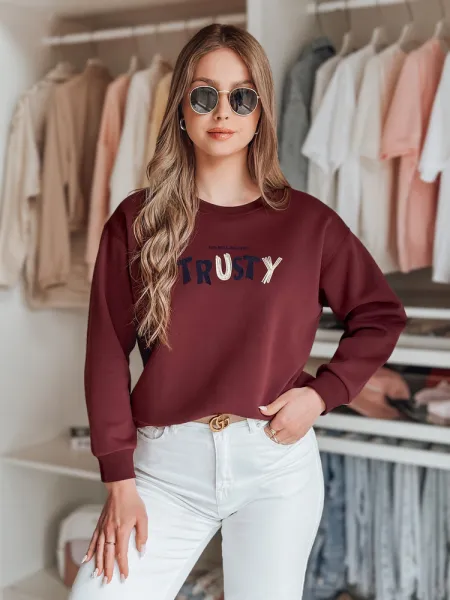 Dámska oversize mikina s nápisom TRUSTY