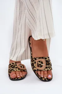 Boto Platte Dámske Sandále S Dekoratívnou Prackou Leopard Clariola
