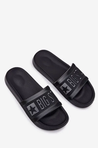 BIG STAR SHOES Ľahké Pánske Šľapky Big Star NN174696 Tmavomodré