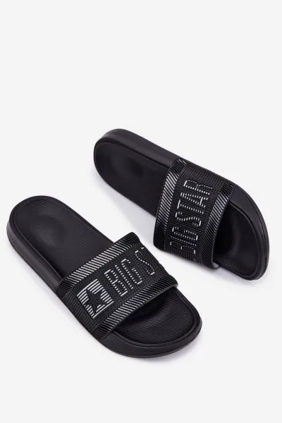 BIG STAR SHOES Ľahké Pánske Šľapky Big Star NN174696 Tmavomodré