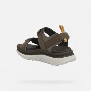 Grey men's sandals Geox Spherica Actif X S - Men's