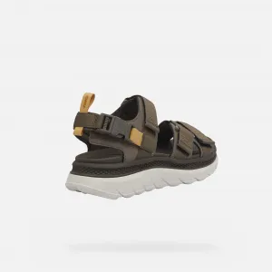 Grey men's sandals Geox Spherica Actif X S - Men's
