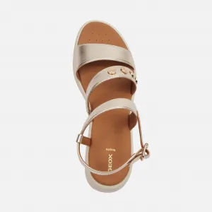 Gold women's sandals Geox Meliconia - Women's