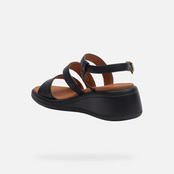 Black women's sandals Geox Meliconia - Women's