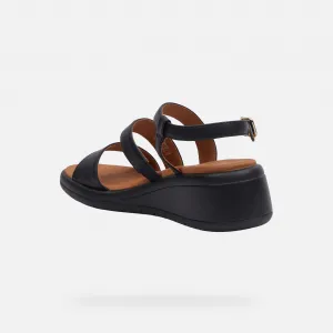 Black women's sandals Geox Meliconia - Women's