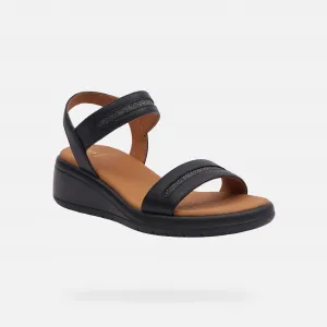Black women's sandals Geox Meliconia - Women's