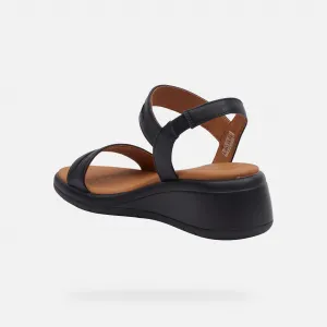 Black women's sandals Geox Meliconia - Women's