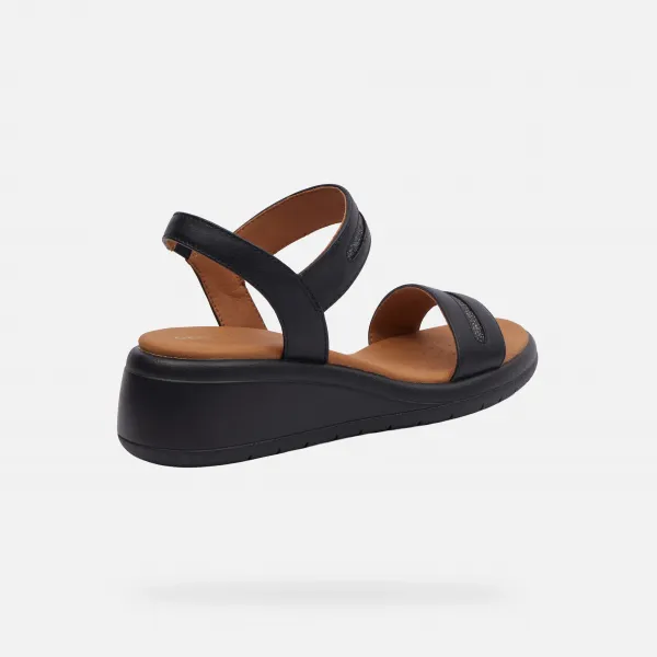 Black women's sandals Geox Meliconia - Women's