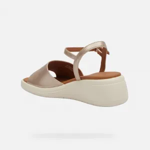 Gold women's sandals Geox Meliconia - Women's