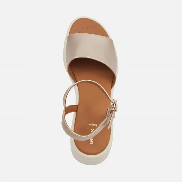 Gold women's sandals Geox Meliconia - Women's