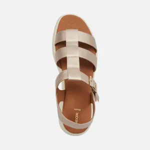 Gold women's sandals Geox Camalei - Women's