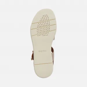 Gold women's sandals Geox Camalei - Women's