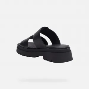 Black women's slippers Geox Adacter S - Women's