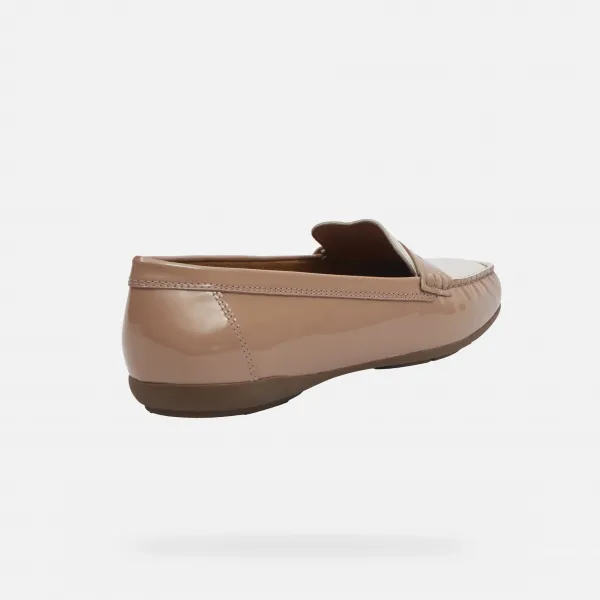 Light brown women's moccasins Geox Annytah MOC - Women's