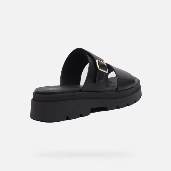 Black women's slippers Geox Adacter S - Women's