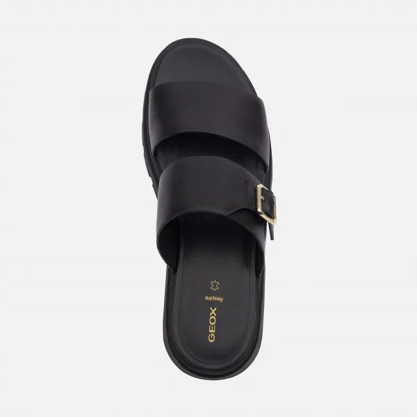Black women's slippers Geox Adacter S - Women's