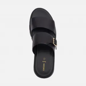 Black women's slippers Geox Adacter S - Women's