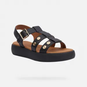 Black women's sandals Geox Camalei - Women's