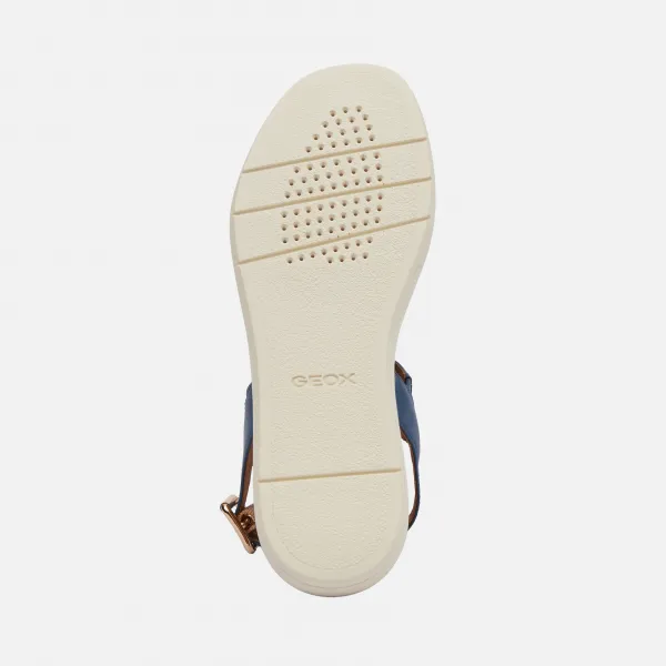 Light blue women's sandals Geox Camalei - Women's