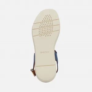 Light blue women's sandals Geox Camalei - Women's