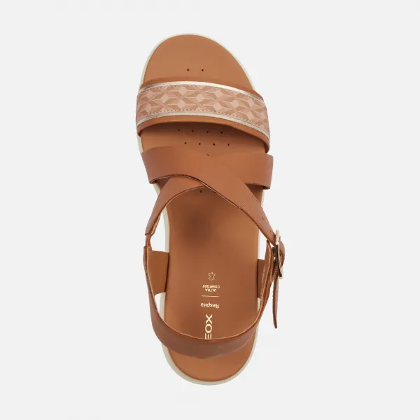 Light brown women's sandals Geox Xand 2.2S - Women's
