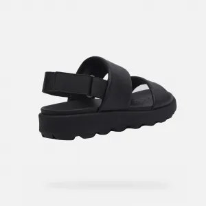 Black men's sandals Geox Spherica EC6 - Men's