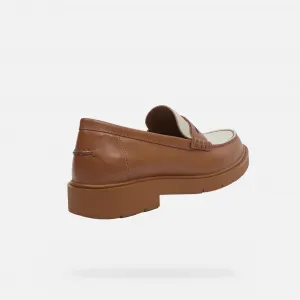 Brown women's moccasins Geox Spherica EC1 - Women's