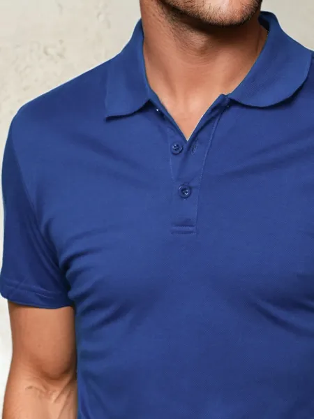 Pánske polo tričko modré Dstreet