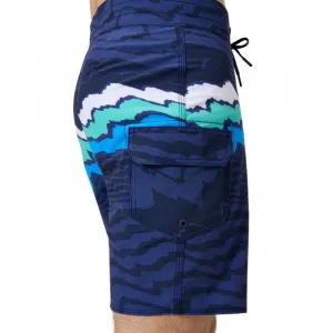 Speedo stripe flex boardshort navy/white s - uk32
