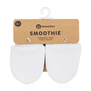 PETITEMARS Kojenecké rukavičky Petite&Mars Smoothie biele