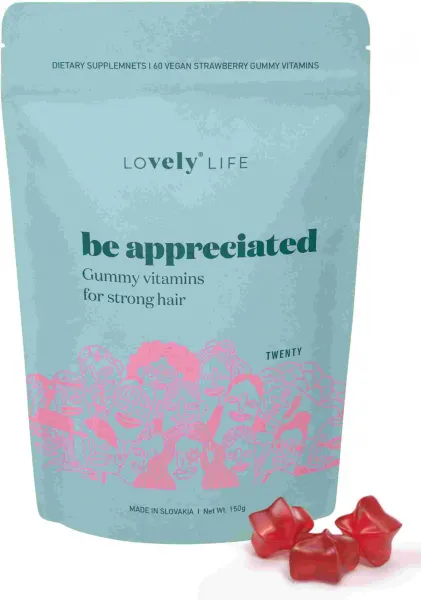 Be appreciated™ Gumené vitamíny pre silné vlasy – výživový doplnok