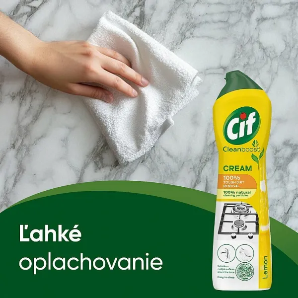 Cif Cream Lemon krémový abrazívny čistiaci prípravok 250 ml 1ks