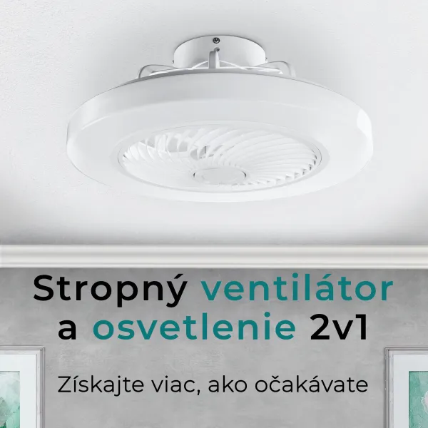 Noaton 12050W Triton, biela, stropný ventilátor so svetlom