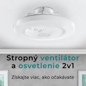 Noaton 12050W Triton, biela, stropný ventilátor so svetlom
