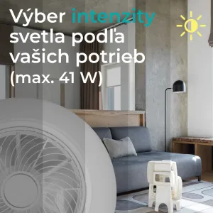 Noaton 12050W Triton, biela, stropný ventilátor so svetlom