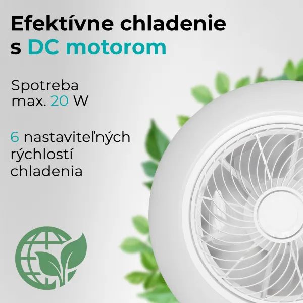 Noaton 12050W Triton, biela, stropný ventilátor so svetlom