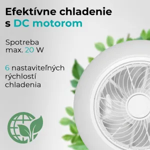 Noaton 12050W Triton, biela, stropný ventilátor so svetlom