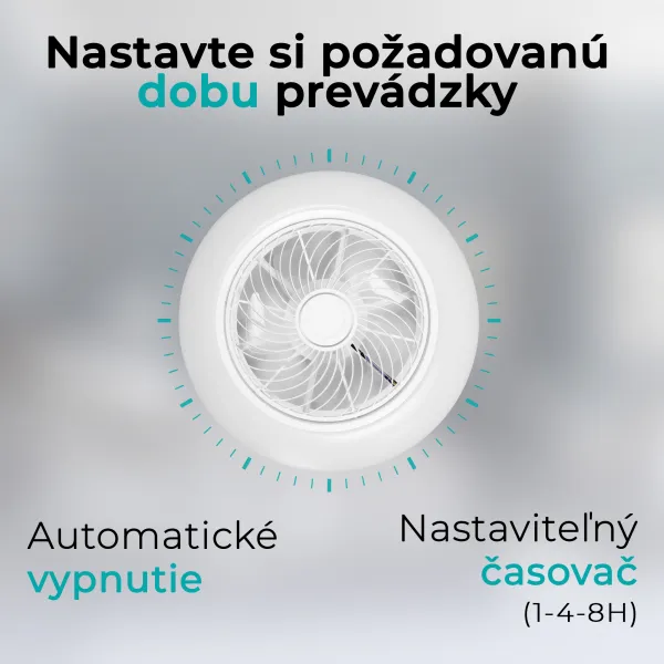 Noaton 12050W Triton, biela, stropný ventilátor so svetlom