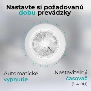Noaton 12050W Triton, biela, stropný ventilátor so svetlom